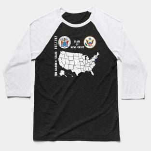 State of New Jersey Baseball T-Shirt